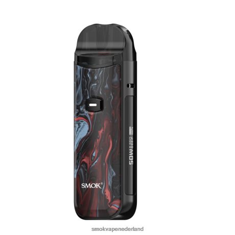 SMOK vape Amsterdam - zwart rode marmering SMOK Nord 50w-set T28LJ164